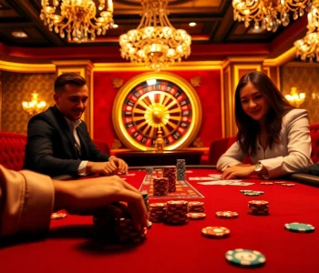 Exciting gameplay at Ev88 poker table showcasing colorful chips and cards.