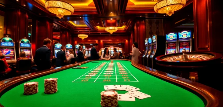 Experience the excitement of online gambling at https://tk888.it.com/, featuring vibrant casino tables and enthusiastic players.